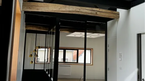 Transformation d'une ancienne longère en bureaux